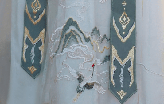 羌月 女装 【云鹤逍遥】秦汉绣花腰封直裾春夏汉服女