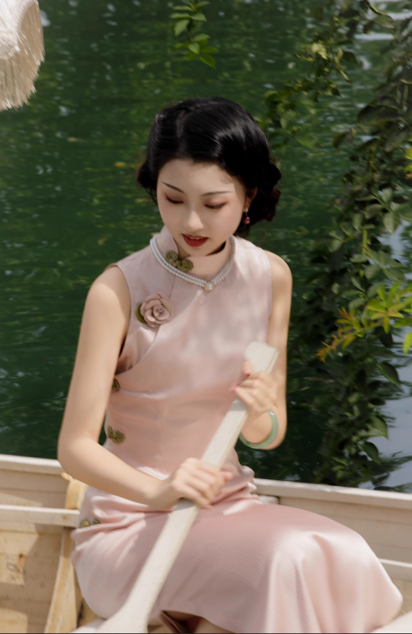 【粉黛佳人】新中式春夏日常转运旗袍女