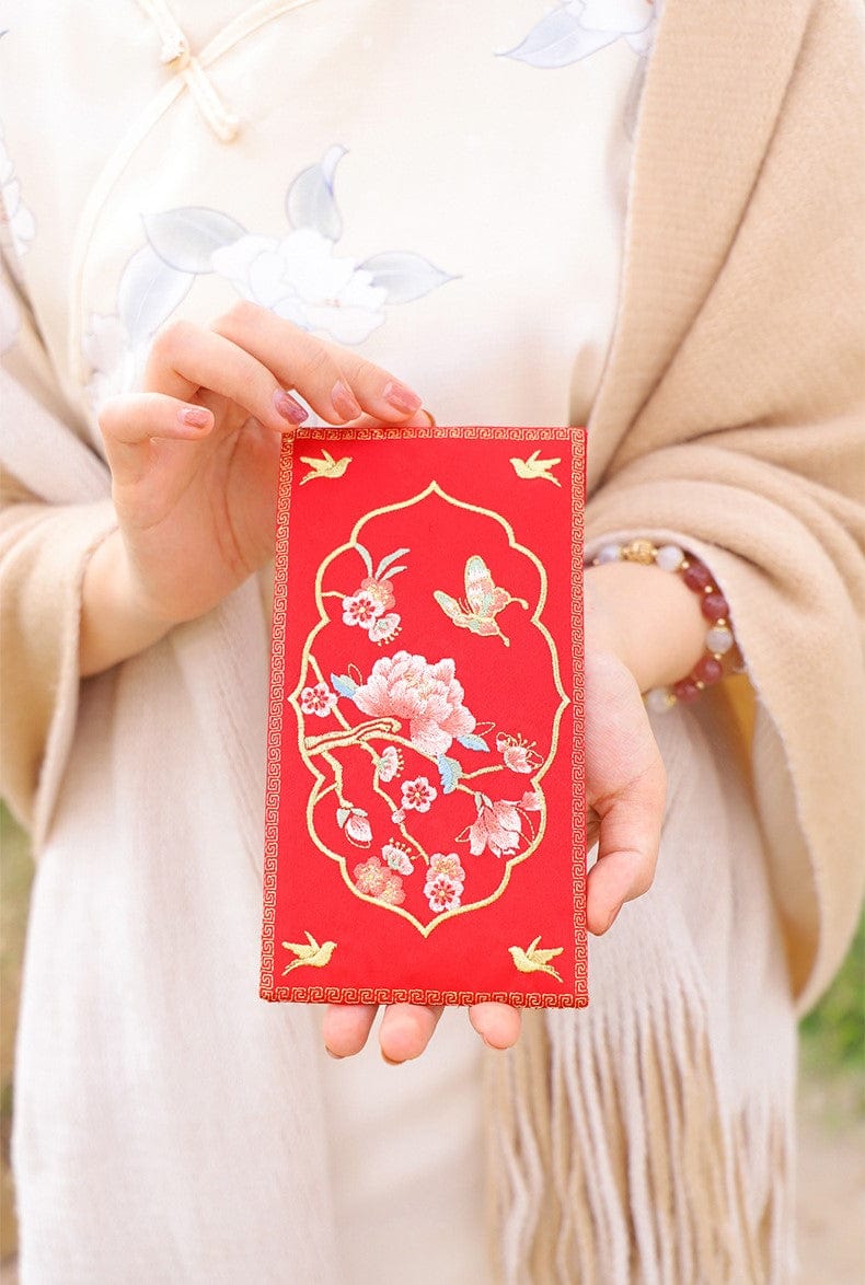 雪衣阁 SheyGo 配饰 红包 【戏蝶花间】大容量刺绣收纳红包