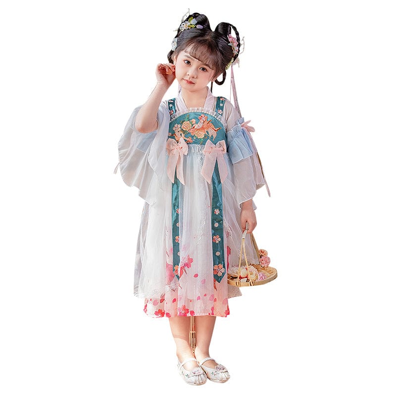 雪衣阁 SheyGo 童装 【小金鱼】唐制刺绣齐胸襦裙春夏汉服童装女