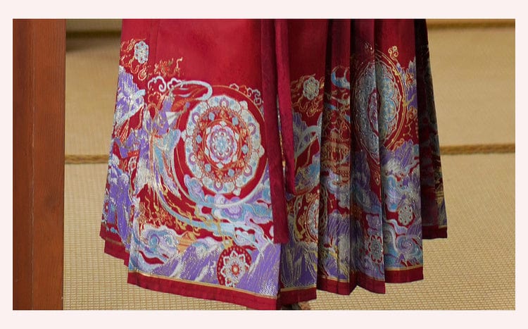 雪衣阁 SheyGo 女装 【金玉良缘】汉元素长袖上衣圆领披袄明制织金妆花马面裙秋冬汉服女