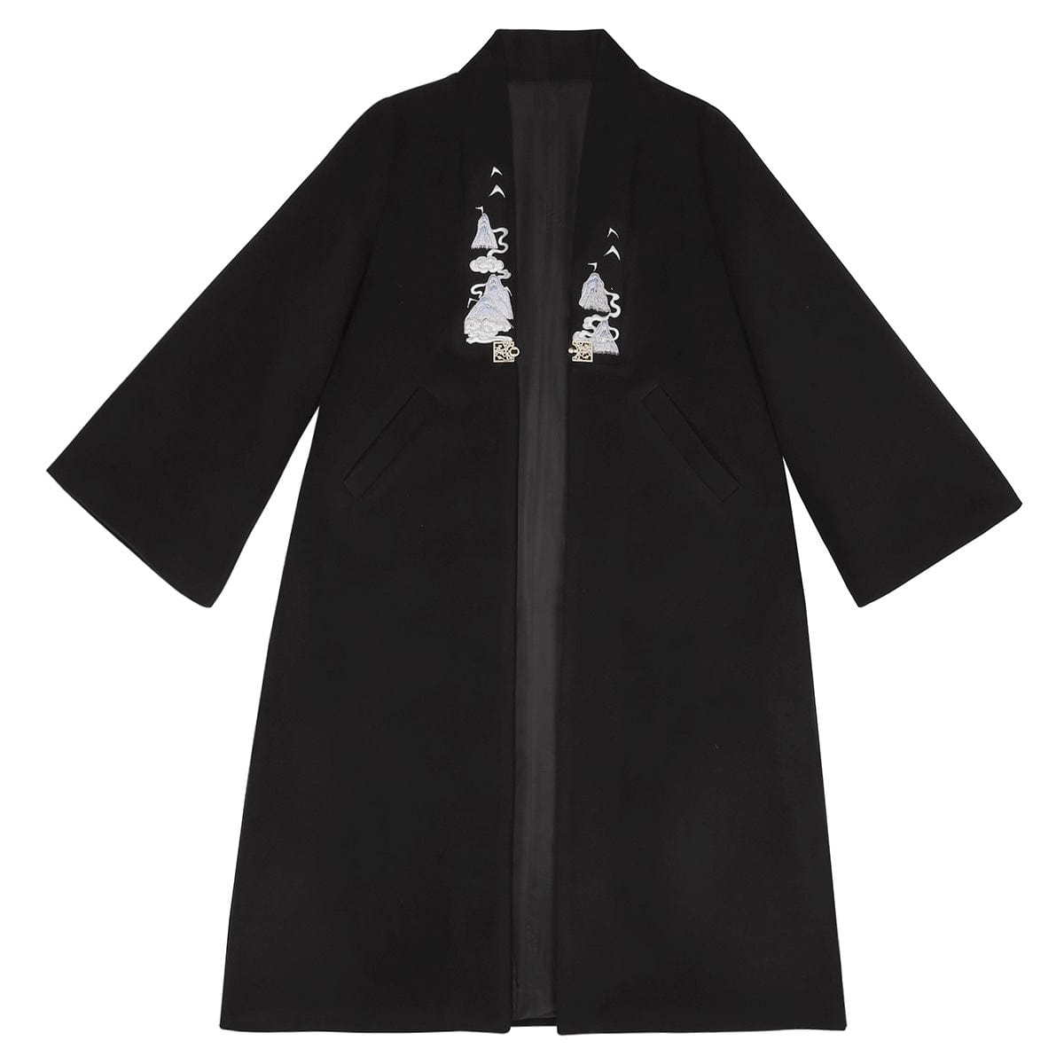 雪衣阁 SheyGo 女装 【松间明月】汉元素毛呢大衣立领长袖上衣明制妆花马面裙秋冬汉服女