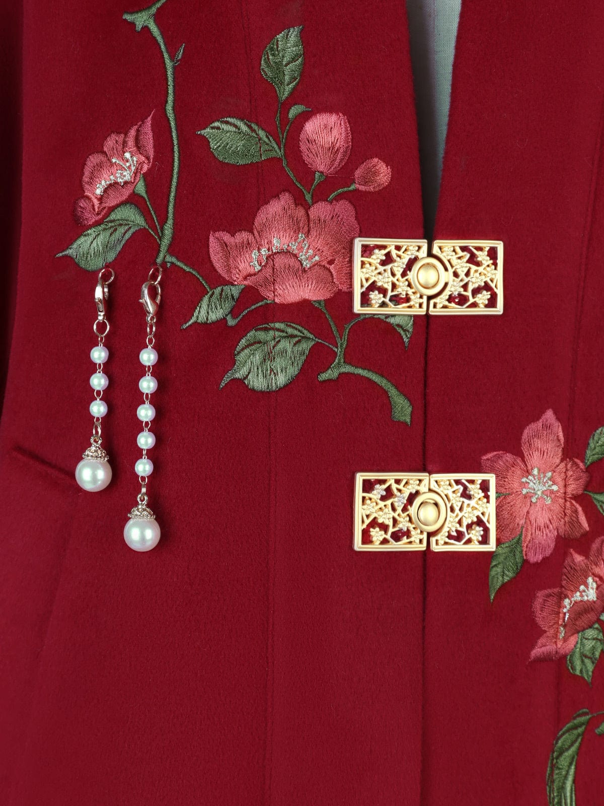 雪衣阁 SheyGo 女装 【凌霄】汉元素毛呢大衣春秋汉服女