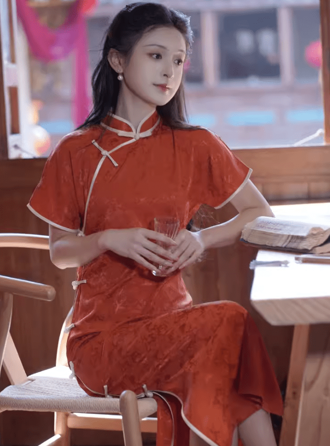 雪衣阁 SheyGo 女装 【红颜】新中式提花旗袍春夏汉服女
