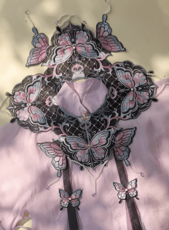 雪衣阁 SheyGo 配饰 【蝶影醺梦】刺绣云肩