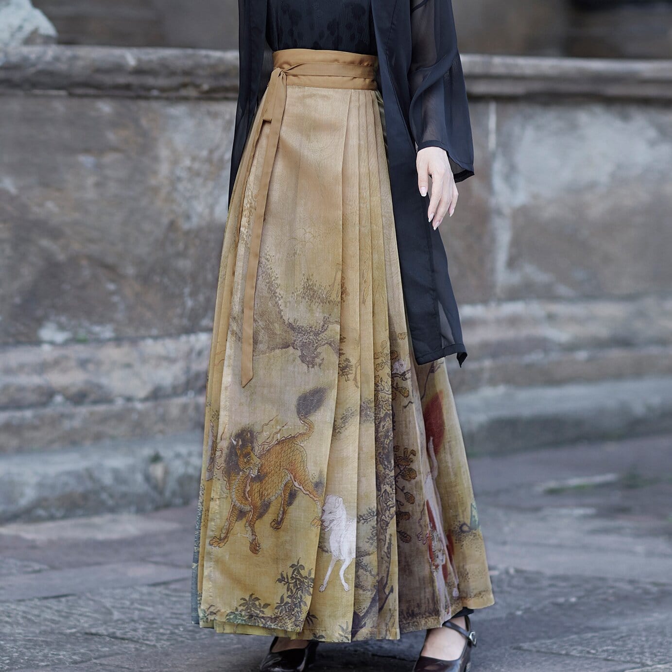 雪衣阁 SheyGo 女装 【山海经】新中式外套提花吊带明制印花马面裙春夏汉服女