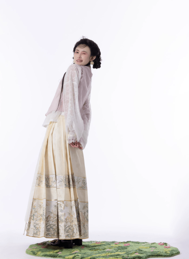 雪衣阁 SheyGo 女装 【醒春时节】明制比甲对襟琵琶袖短衫仿妆花马面裙春夏汉服女