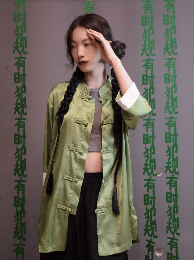 雪衣阁 SheyGo 女装 【丛篁】新中式短袖上衣春夏汉服女