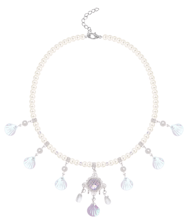 雪衣阁 SheyGo 配饰 【幻海之心】粉色贝壳软璎珞汉服项链
