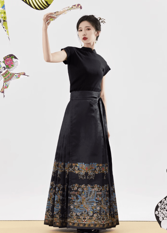 雪衣阁 SheyGo 女装 【翠羽】明制仿妆花马面裙春秋日常汉服女