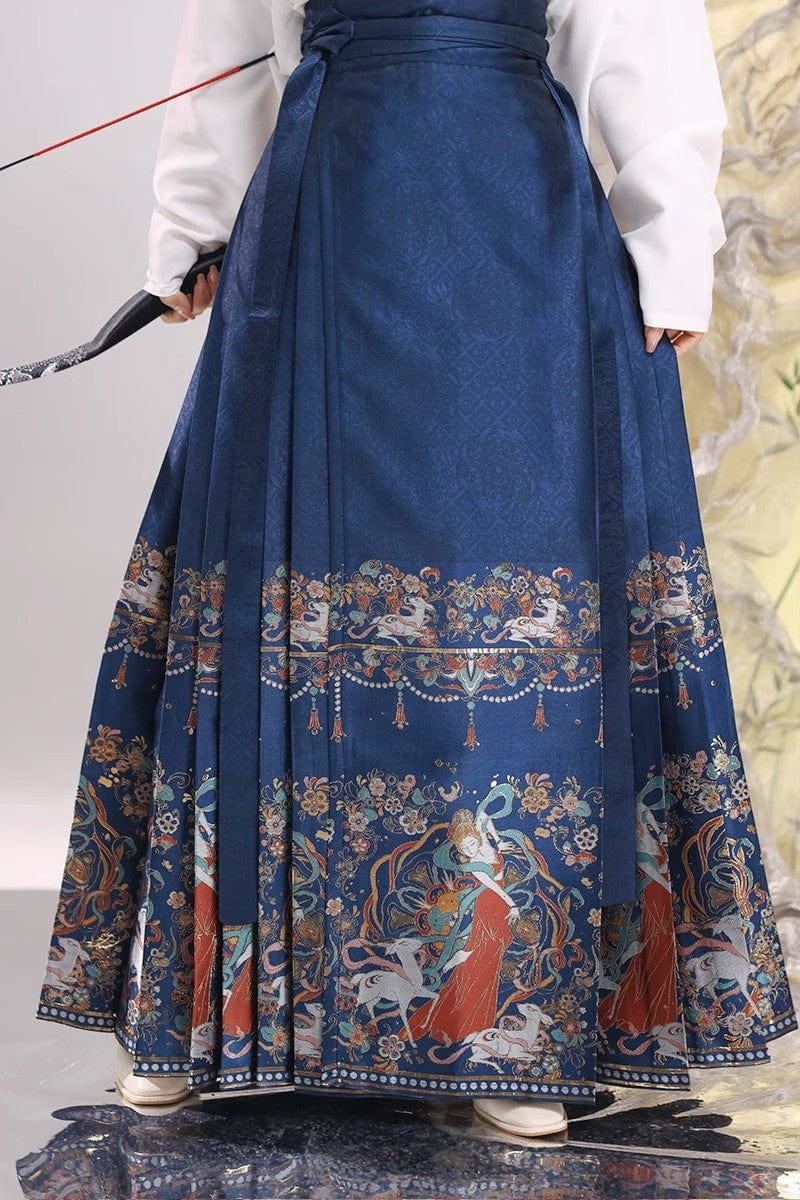 雪衣阁 SheyGo 女装 S / 马面裙 / 蓝色 【千窟胜歌】明制妆花马面裙春秋汉服女