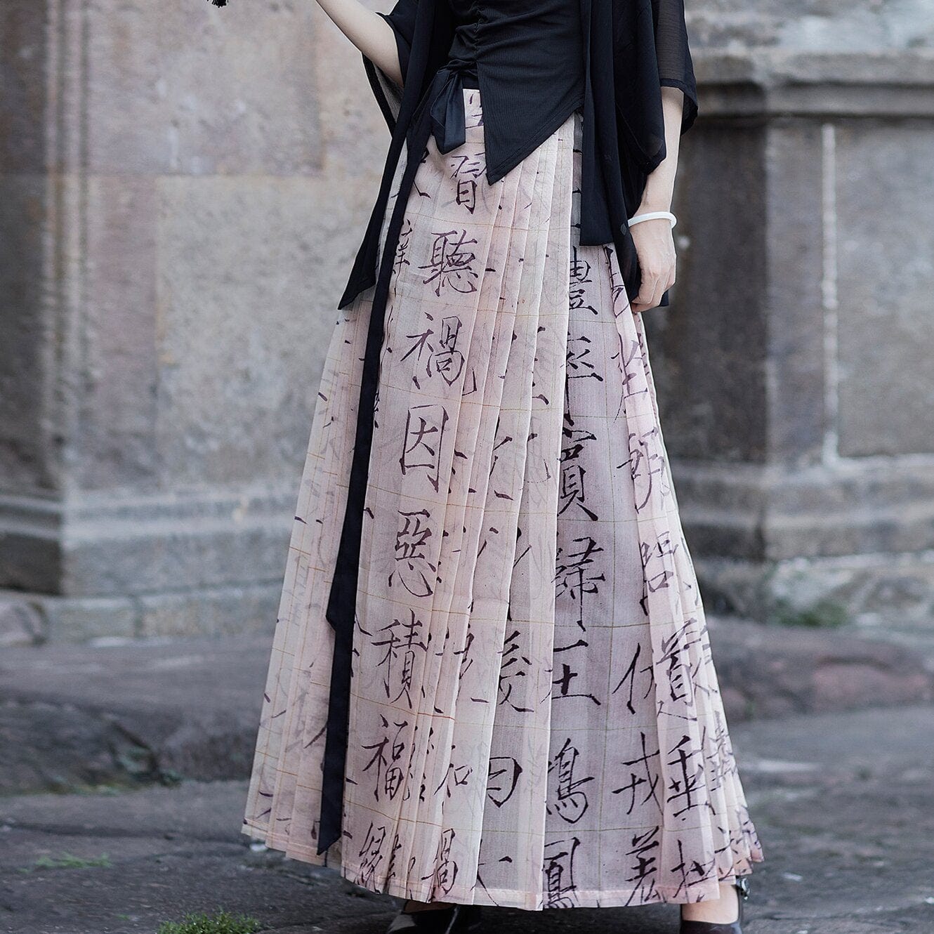 雪衣阁 SheyGo 女装 马面裙 / S 【千字文】新中式开衫吊带明制印花马面裙春夏汉服女