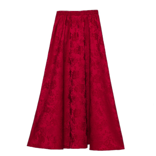 【红薇凝香】新中式提花重工钉珠盘扣上衣淑女半身裙春秋订婚敬酒服汉服女