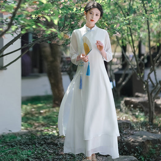 【玉清瓷】新中式改良旗袍春夏汉服女