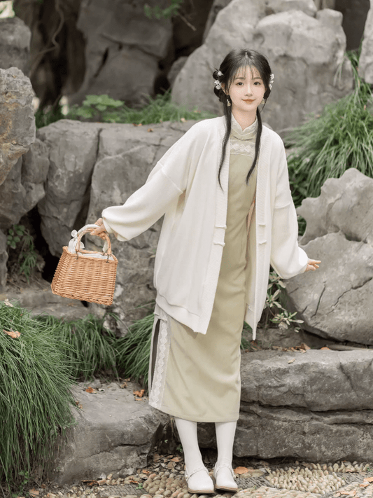 雪衣阁 SheyGo 女装 开衫外套 / 米色 / 均码 【浅云】新中式开衫外套春秋汉服女