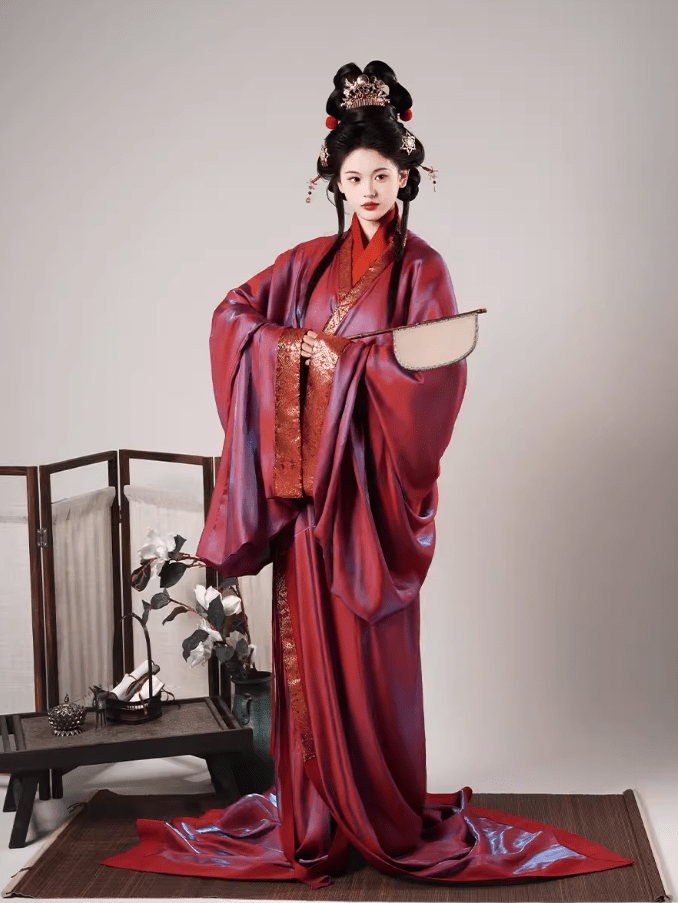【红翡】复原款战国袍直裾套装春秋汉服女 – 雪衣阁 SheyGo